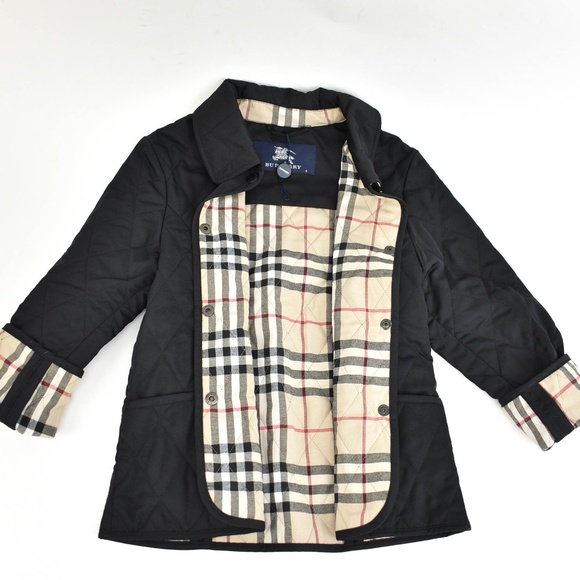 BURBERRY Black, Logo & "Nova Check" Jacket - Picture 5 of 8